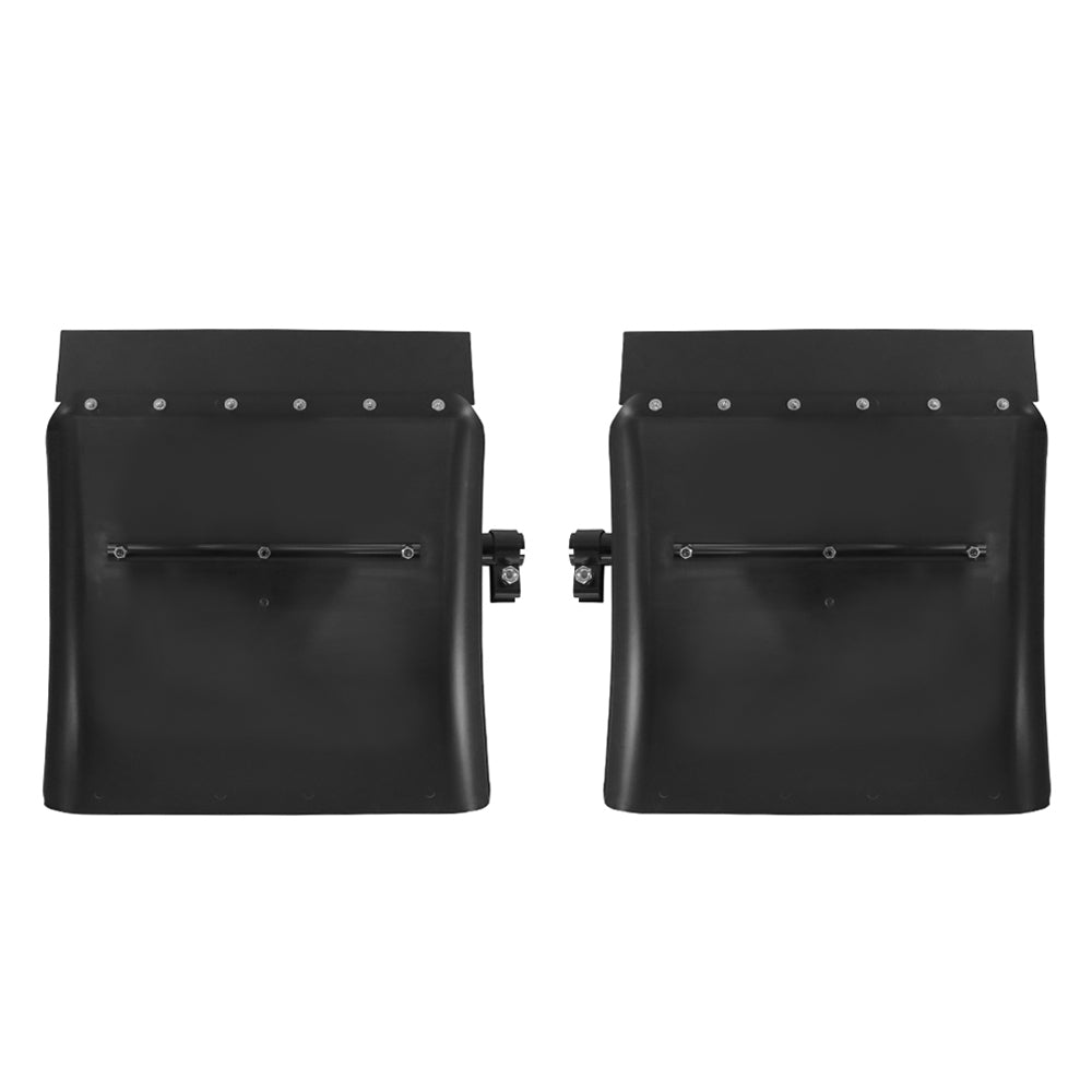 24" Black Poly Semi Truck Quarter Fenders
