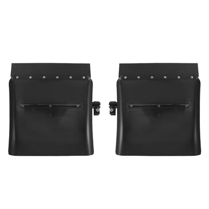 24" Black Poly Semi Truck Quarter Fenders