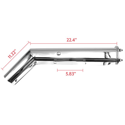 27" Stainless Steel Angled Mud Flap Hanger Bracket for semi truck