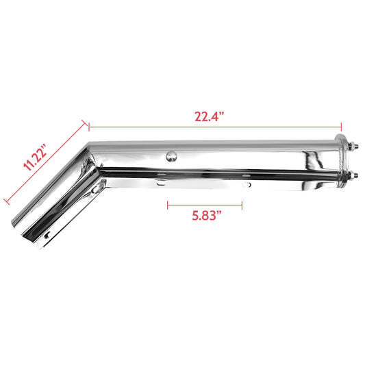 Support de fixation d'angle universel 27" en acier inoxydable pour bavette pare-boue