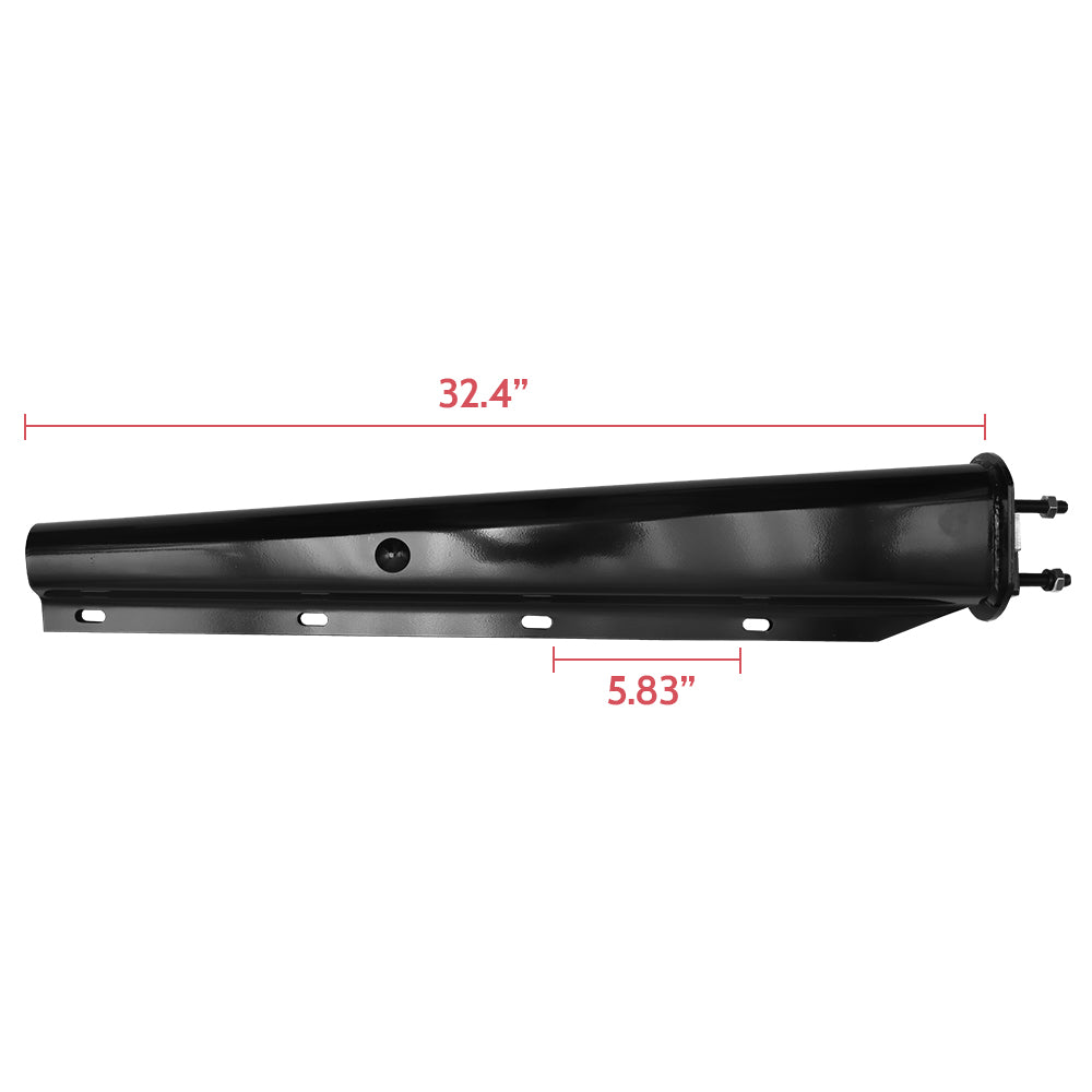 Black Straight Spring Mud Flap Hanger, Universal 30" Black Straight Spring Loaded Mud Flap Hanger