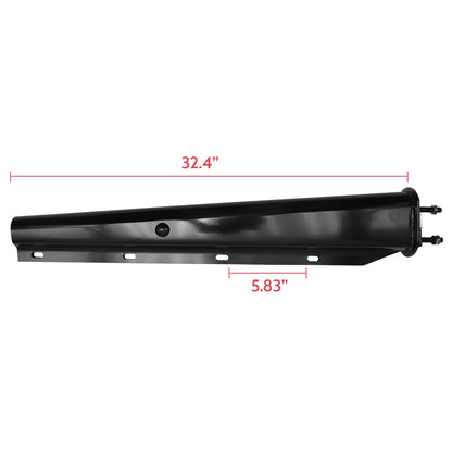 Black Straight Spring Mud Flap Hanger, Universal 30" Black Straight Spring Loaded Mud Flap Hanger