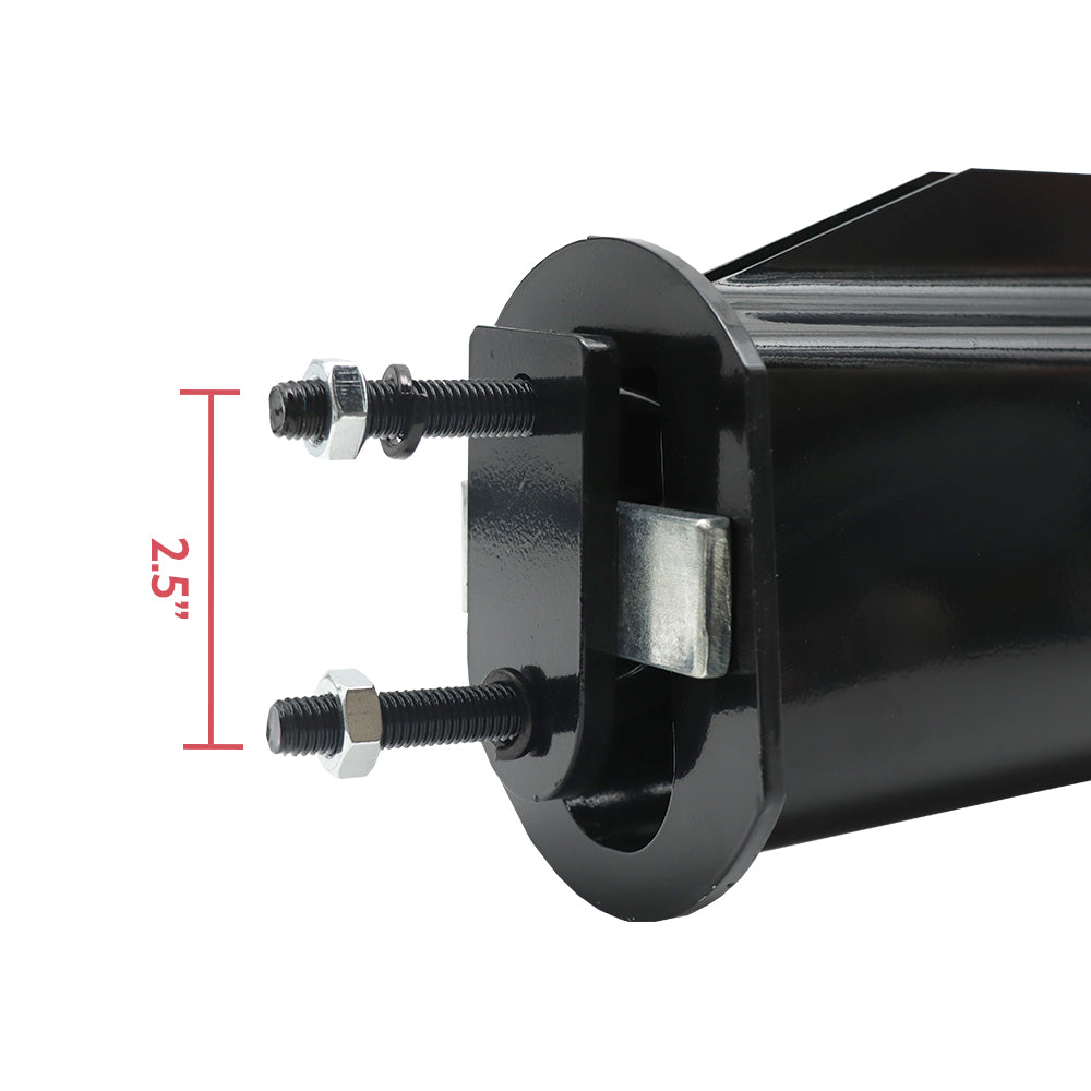 Black Straight Spring Mud Flap Hanger, Universal 30" Black Straight Spring Loaded Mud Flap Hanger