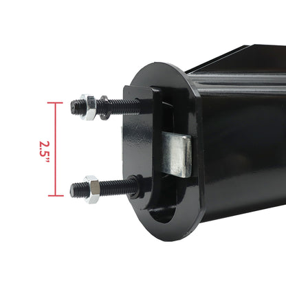 Black Straight Spring Mud Flap Hanger, Universal 30" Black Straight Spring Loaded Mud Flap Hanger