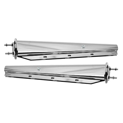 30" Stainless Steel Mud Flap Hanger, 30" Stainless Steel Straight Spring Loaded Mud Flap Hanger