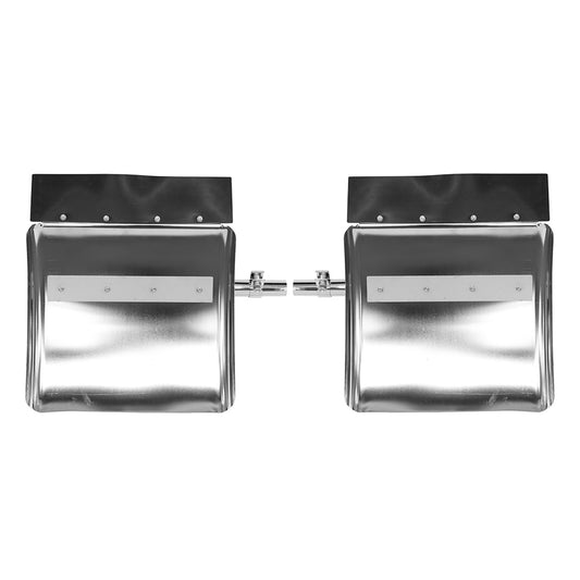 Garde-boue quarts universels en acier inoxydable de 24 po pour semi-remorque