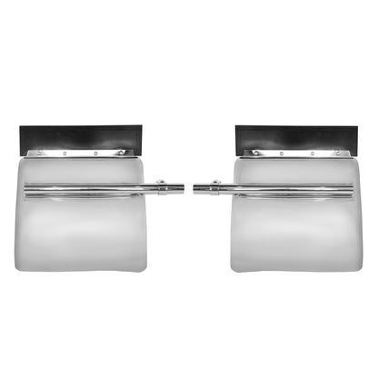 Stainless Steel Semi Truck Quarter Fenders, 24"X24" Stainless Steel Semi Truck Quarter Fenders