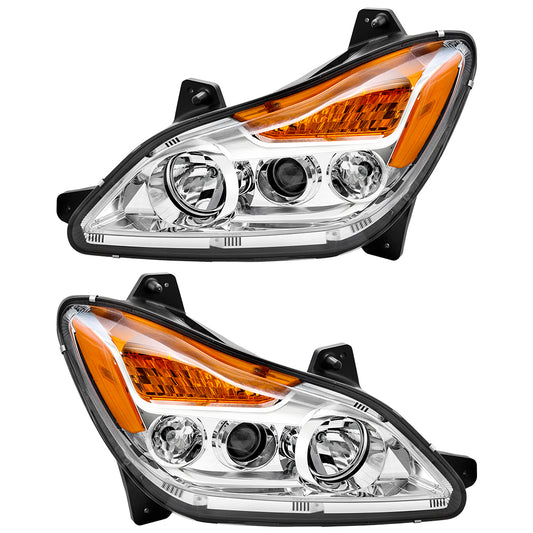 LED Halogen Headlight Assembly For 2022-2024 Kenworth T680