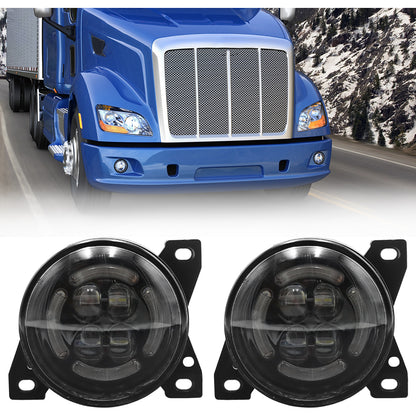 LED Fog Lights Compatible With Peterbilt Kenworth T660 2008-2019