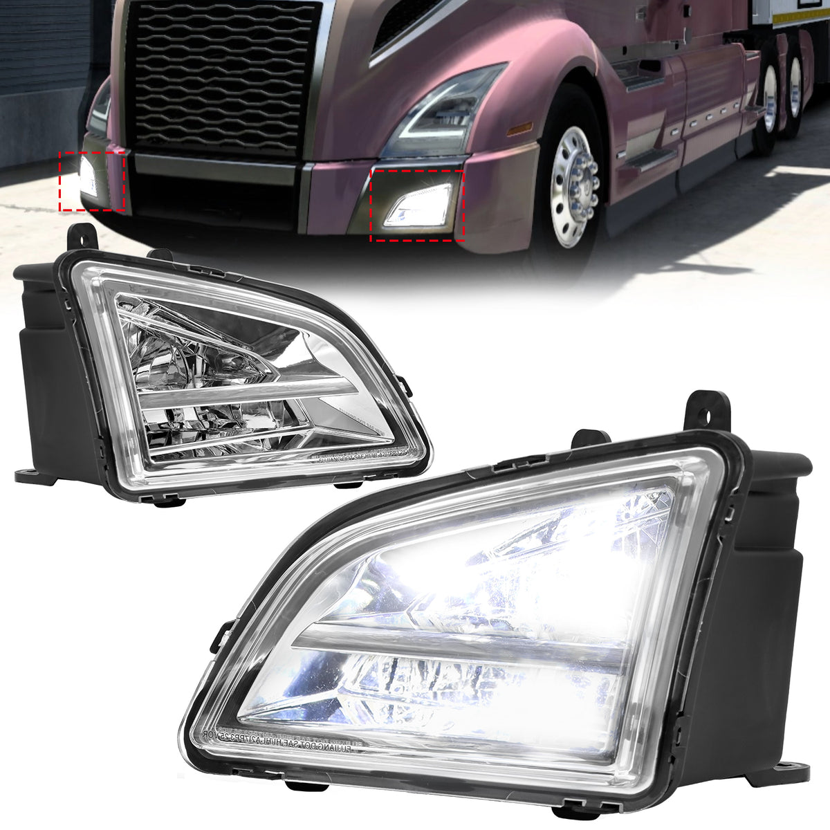 LED Fog Lamp For Volvo VNL/VNM 2018+
