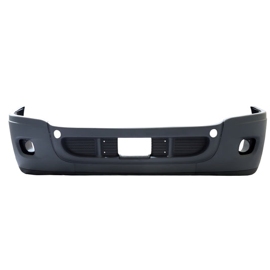 Pare-chocs avant complet compatible avec Freightliner Cascadia 2008-2016 avec trous pour phares antibrouillard, noir