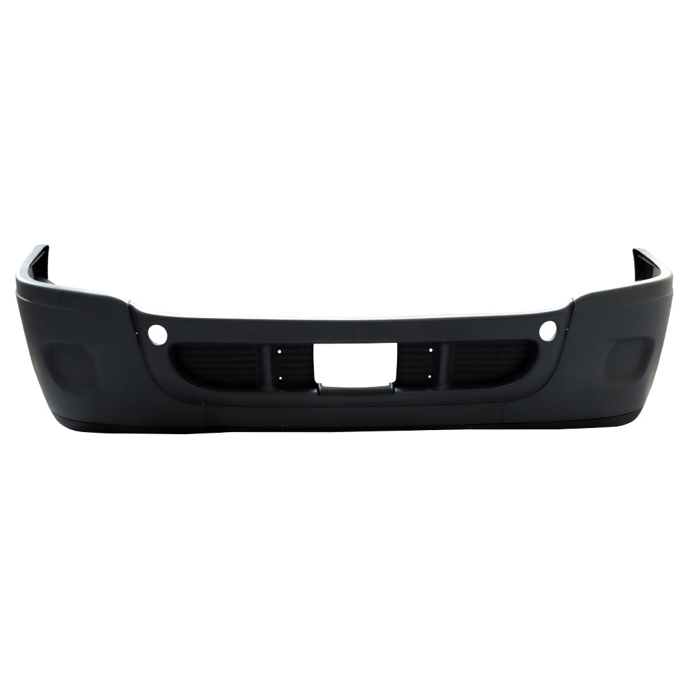 Pare-chocs avant complet compatible avec Freightliner Cascadia 2008-2016 sans trous de phares antibrouillard Noir