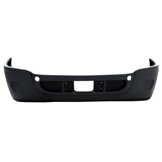 Pare-chocs avant complet compatible avec Freightliner Cascadia 2008-2016 sans trous de phares antibrouillard Noir