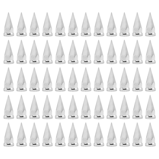 Cache-moyeux à pointes chromées de 33 mm compatibles avec semi-remorques, 60 pièces
