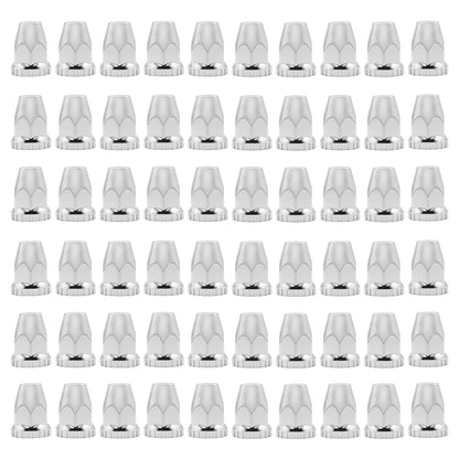Chrome Wheel Hub Covers 2 7/8" Compatible With Semi Truck 60Pcs Screw 33mm