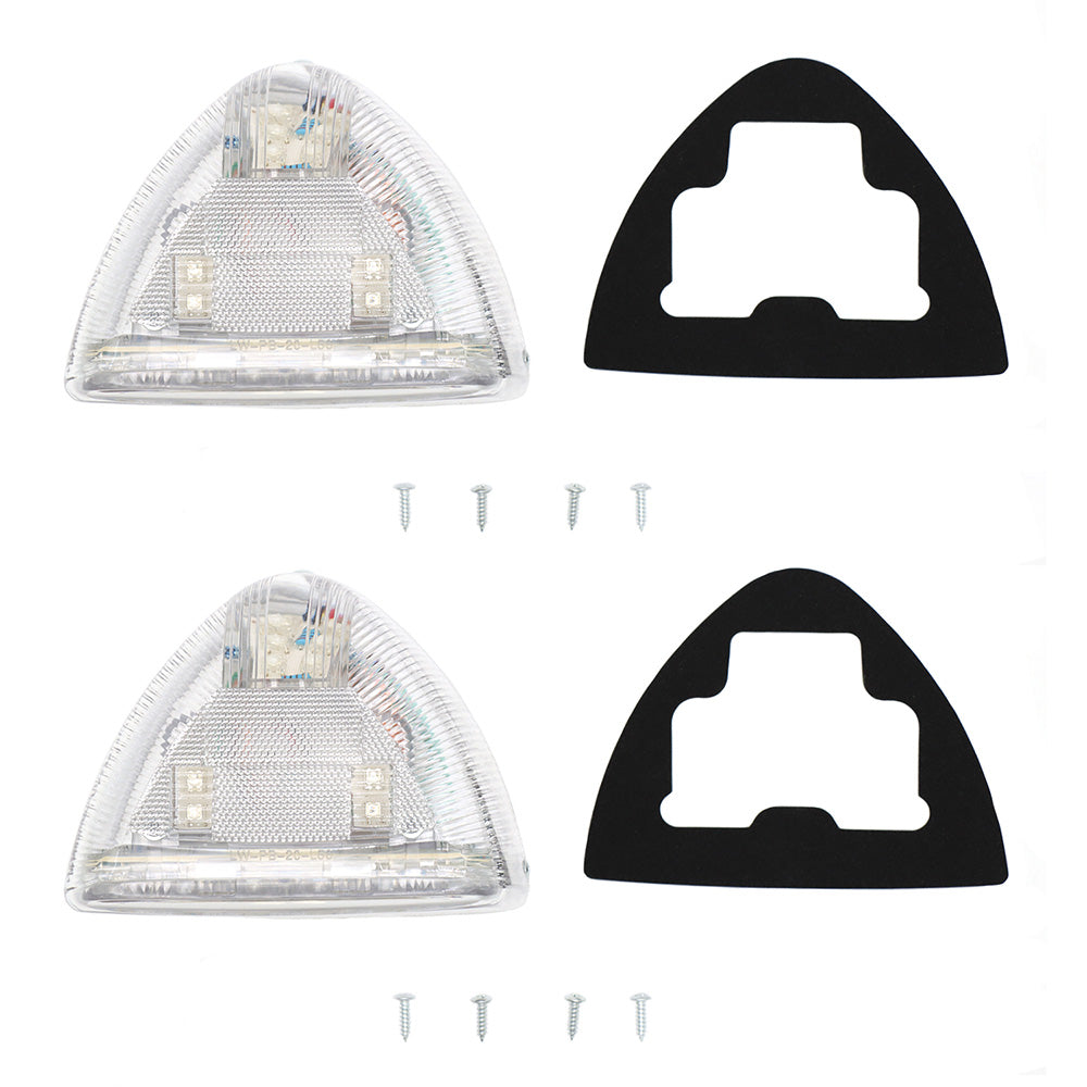Turn Signal Light for Peterbilt 357/378/379, Turn Signal Light Triangle Amber Fit for Peterbilt 357/378/379 2Pcs