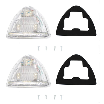 Turn Signal Light for Peterbilt 357/378/379, Turn Signal Light Triangle Amber Fit for Peterbilt 357/378/379 2Pcs