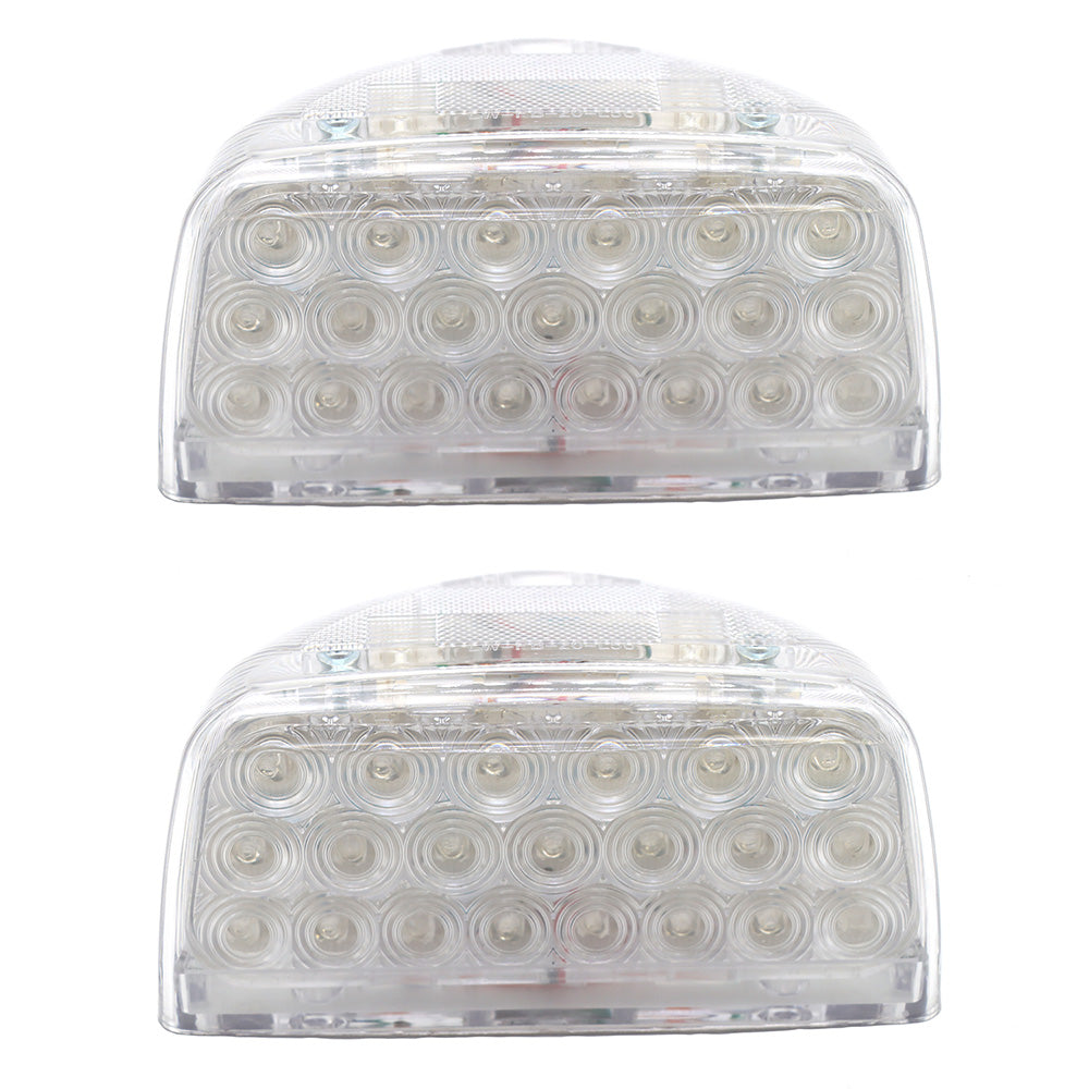 Turn Signal Light for Peterbilt 357/378/379, Turn Signal Light Triangle Amber Fit for Peterbilt 357/378/379 2Pcs