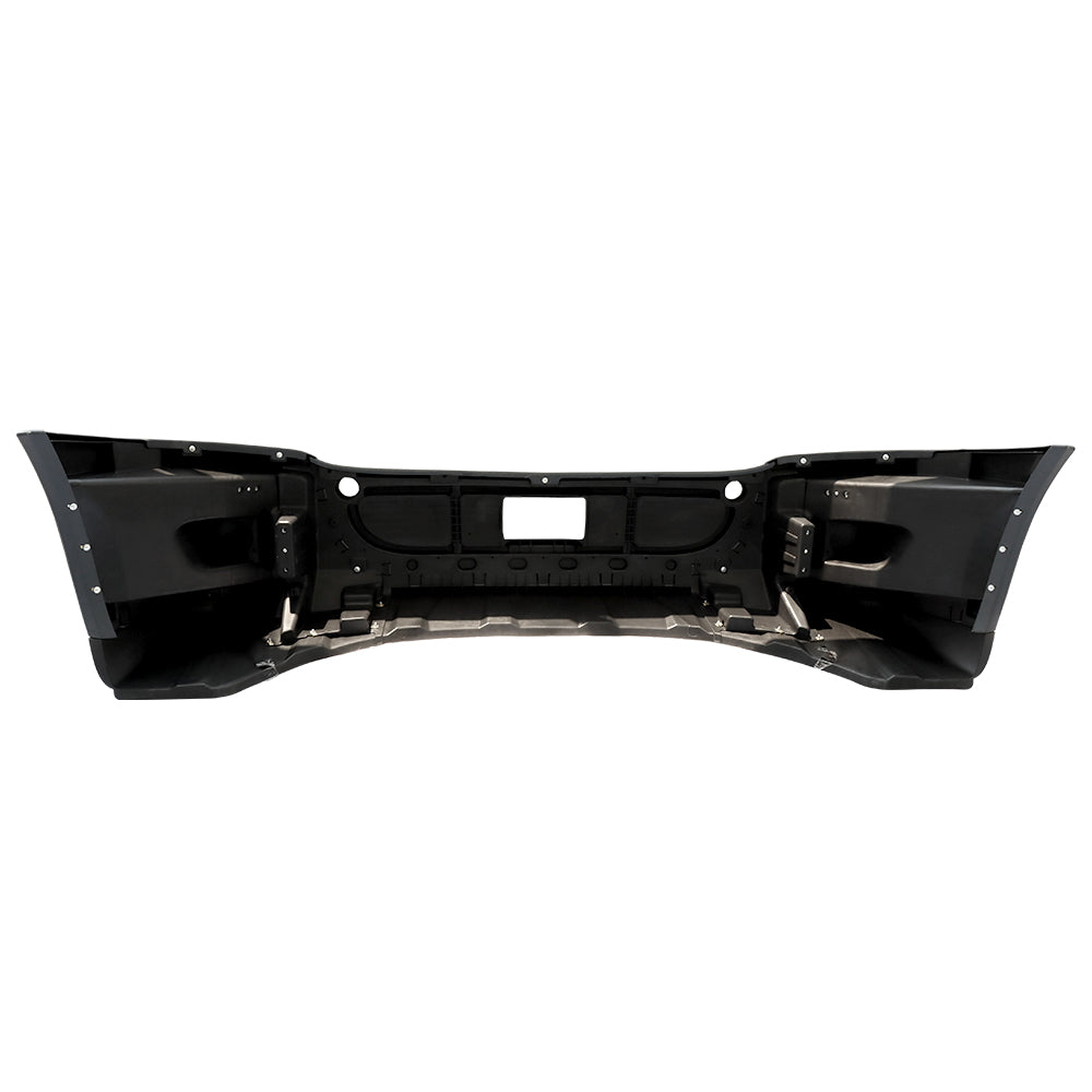 Pare-chocs avant complet compatible avec Freightliner Cascadia 2008-2016 sans trous de phares antibrouillard Noir