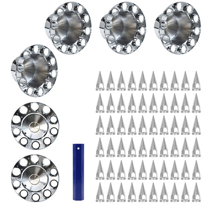 Hub Covers Kit 2 Front and 4 Rear Include Hub Caps