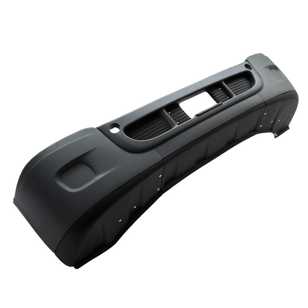 Pare-chocs avant complet compatible avec Freightliner Cascadia 2008-2016 sans trous de phares antibrouillard Noir