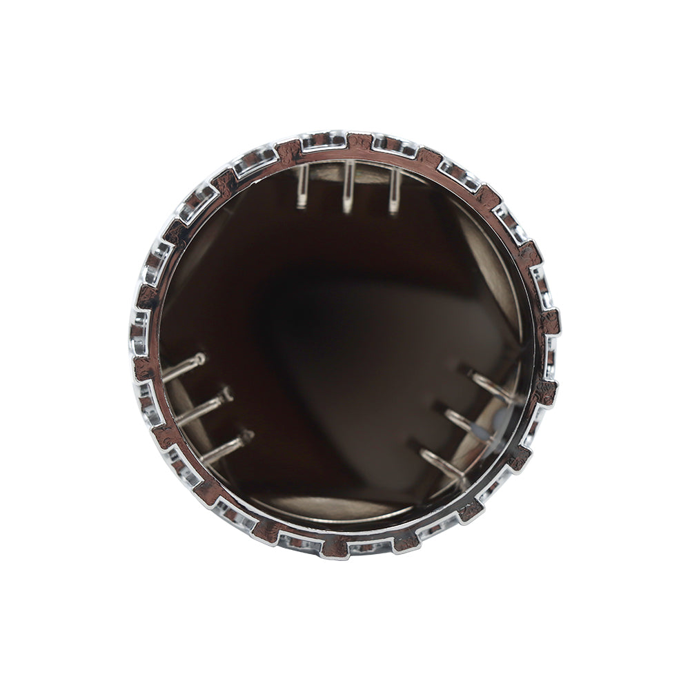 Chrome Spiked Wheel Hub Covers 4 3/4" Compatible With Semi Truck 60Pcs Push 33mm