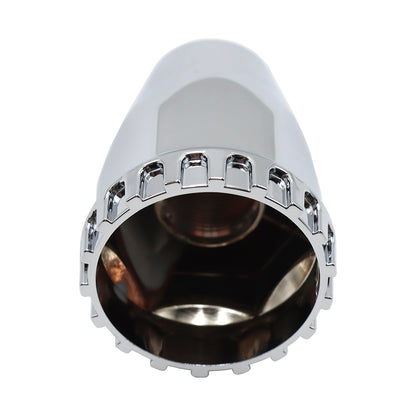 Chrome Wheel Hub Covers 2 7/8" Compatible With Semi Truck 60Pcs Screw 33mm