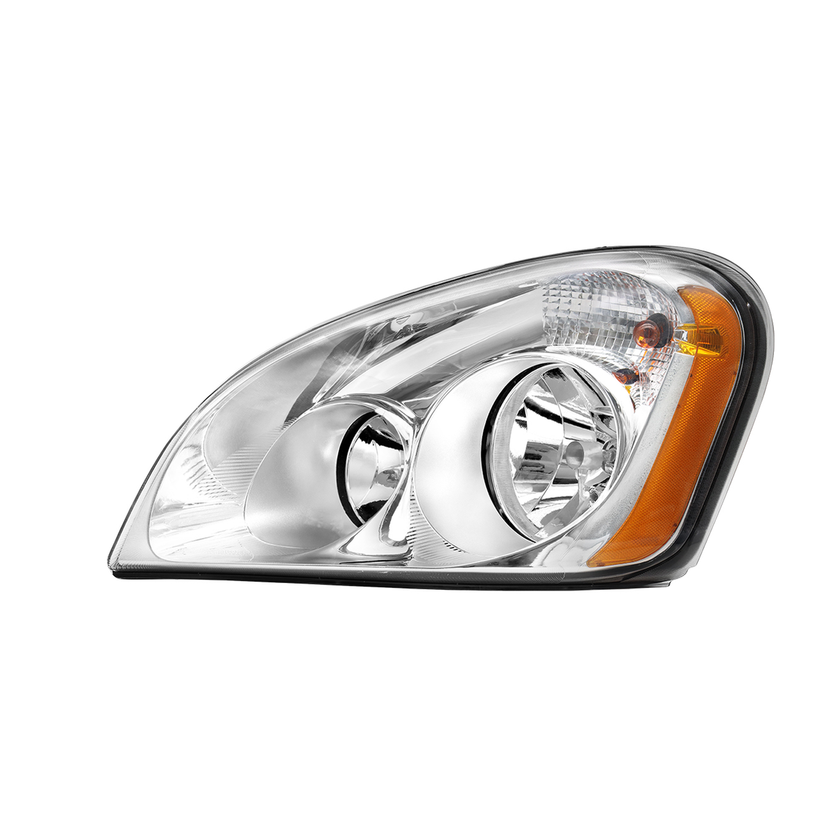Black Headlights for Freightliner Cascadia 2008-2017, Black Chrome Headlights Assembly fit for Freightliner Cascadia 2008-2017