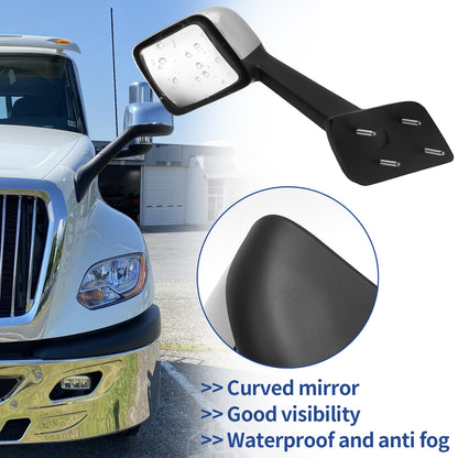 Hood Mirrors Chrome for INTERNATIONAL Harvester LT625 2018+