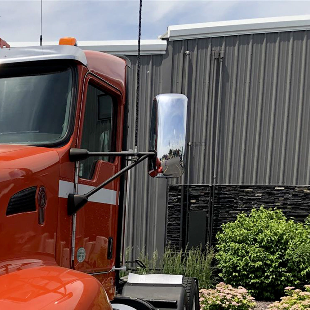 Door Mirror Covers for Kenworth T660, Chrome Door Mirror Covers Compatible With Kenworth T660 2008-2019
