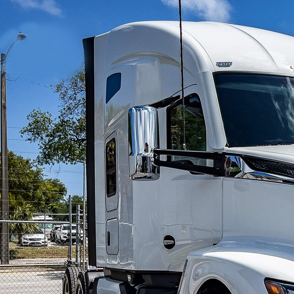 Door Mirror Covers for Kenworth T680, Chrome Door Mirror Covers Fit for Kenworth T680 2013-2021