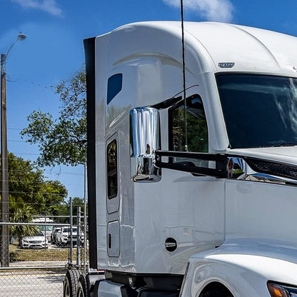 Door Mirror Covers for Kenworth T680, Chrome Door Mirror Covers Fit for Kenworth T680 2013-2021