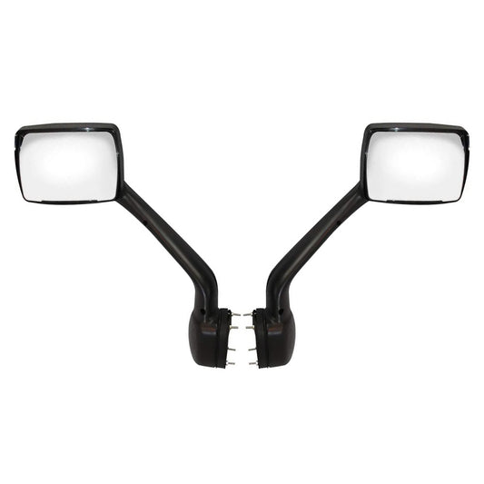 Hood Mirrors for Kenworth T680 2013-2021, Black Hood Mirrors Fit for Kenworth T680 2013-2020