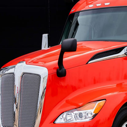 Hood Mirrors for Kenworth T680 2013-2021, Black Hood Mirrors Fit for Kenworth T680 2013-2020