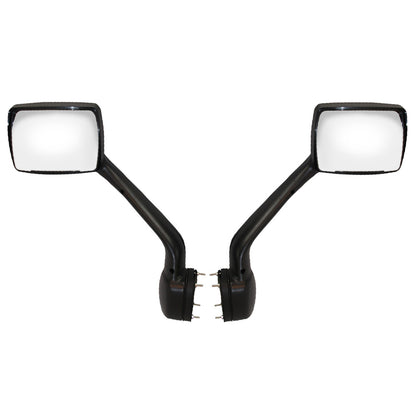 Chrome Hood Mirrors Compatible With Kenworth T680 & Peterbilt 579/587
