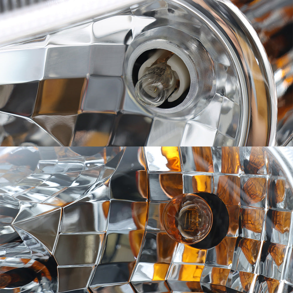 Headlights for Kenworth T680 2013-2021, Chrome Headlights Included Bulbs Compatible With Kenworth T680 2013-2021