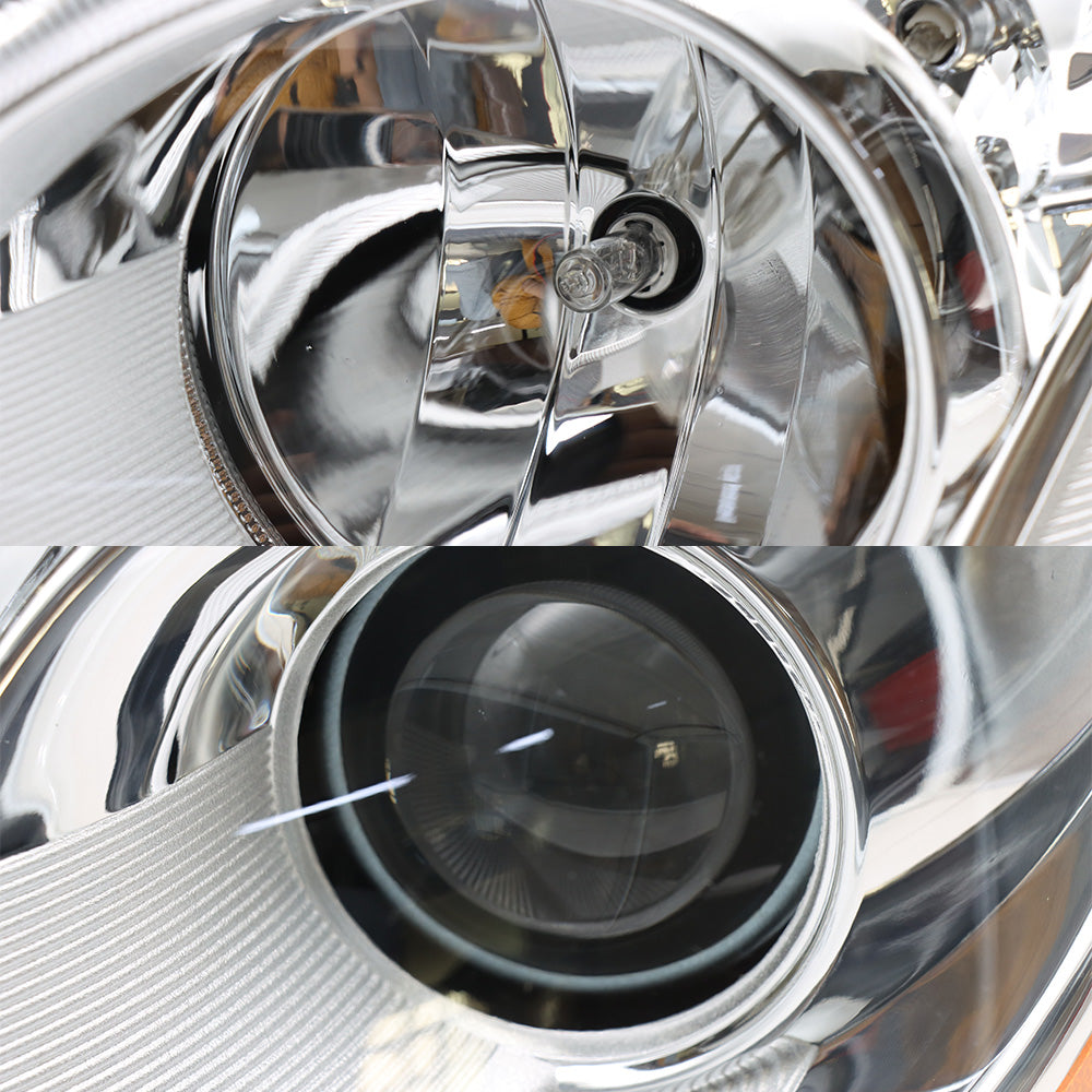 Headlights for Kenworth T680 2013-2021, Chrome Headlights Included Bulbs Compatible With Kenworth T680 2013-2021