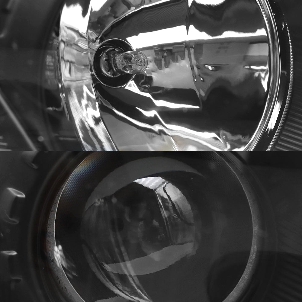 Headlights for Kenworth T680 2013-2021, Black Headlights Included Bulbs Fit for Kenworth T680 2013-2021