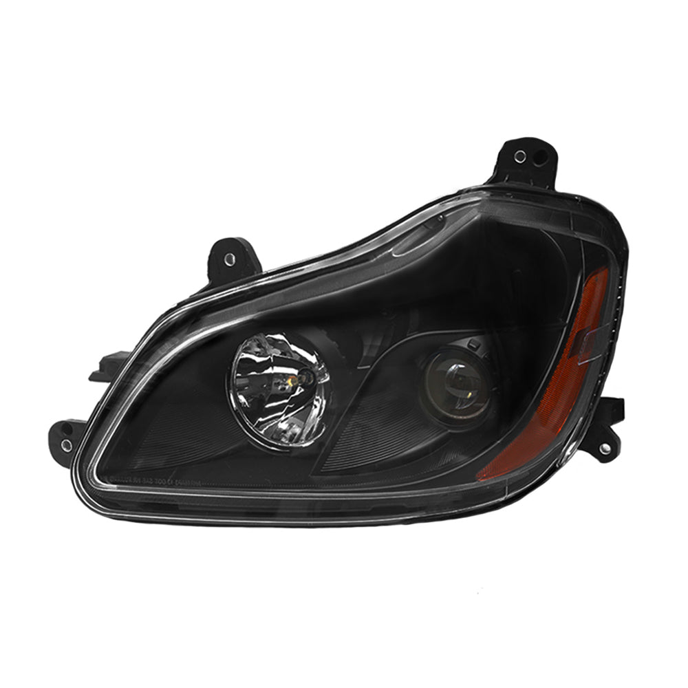 Headlights for Kenworth T680 2013-2021, Black Headlights Included Bulbs Fit for Kenworth T680 2013-2021