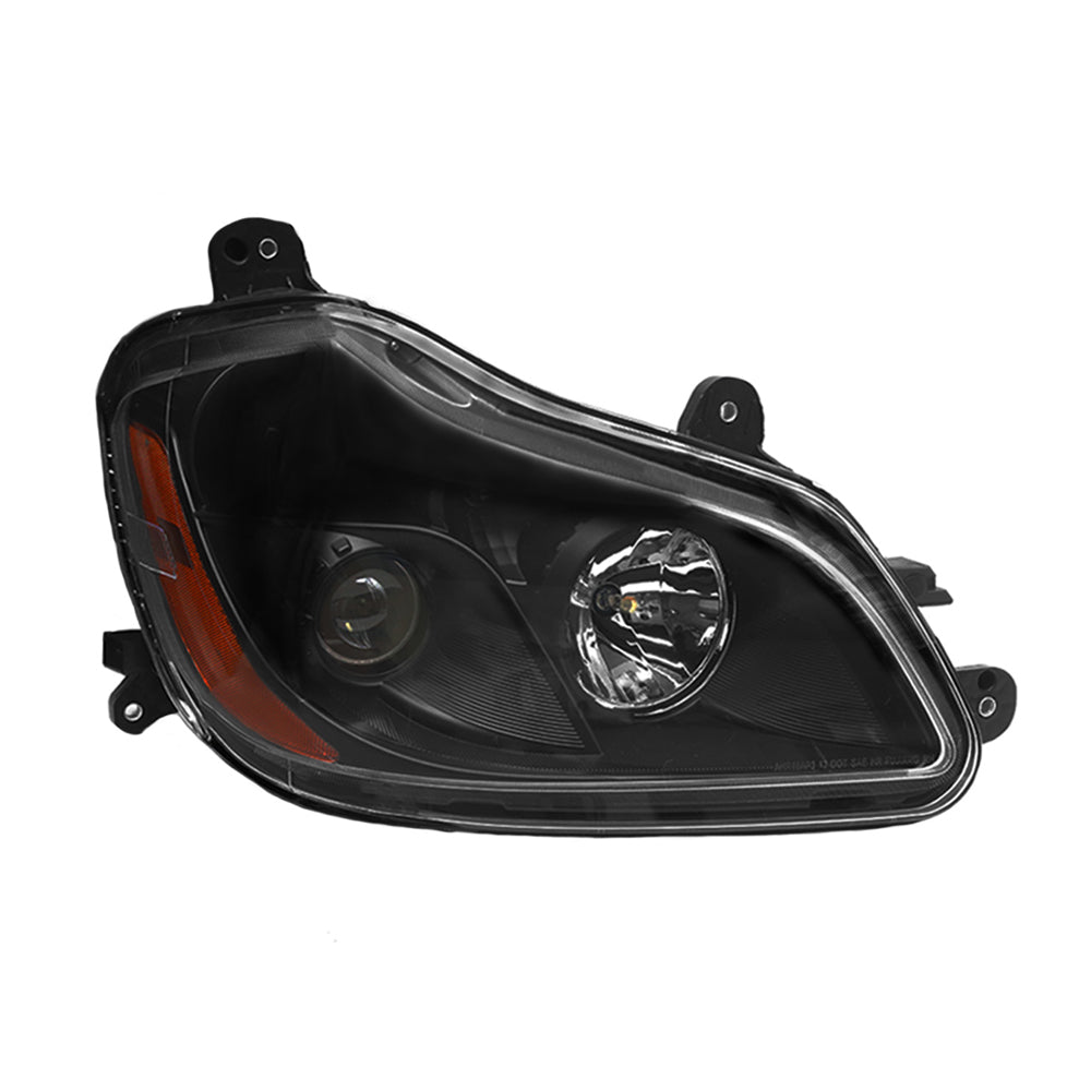 Headlights for Kenworth T680 2013-2021, Black Headlights Included Bulbs Fit for Kenworth T680 2013-2021