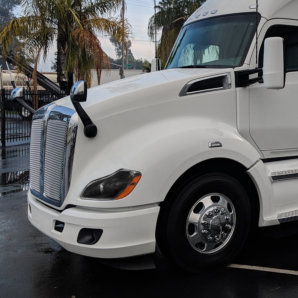 Headlights for Kenworth T680 2013-2021, Black Headlights Included Bulbs Fit for Kenworth T680 2013-2021