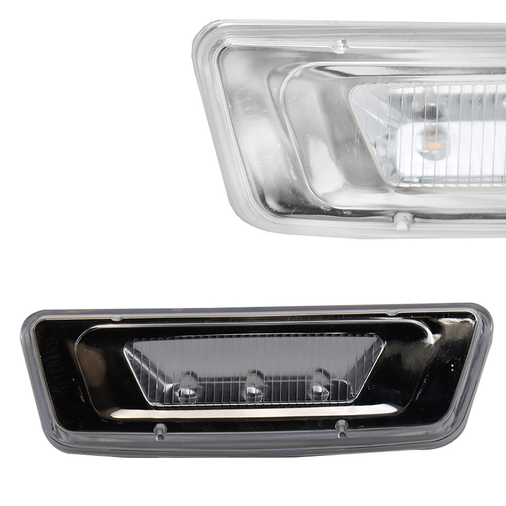 Compatible avec les feux de gabarit et clignotants latéraux Kenworth & Peterbilt 2 pièces