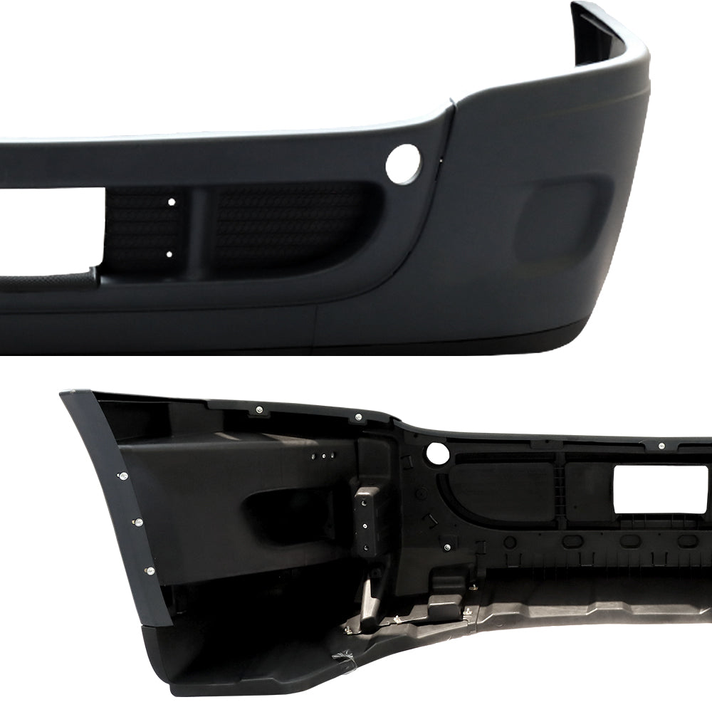 Pare-chocs avant complet compatible avec Freightliner Cascadia 2008-2016 sans trous de phares antibrouillard Noir