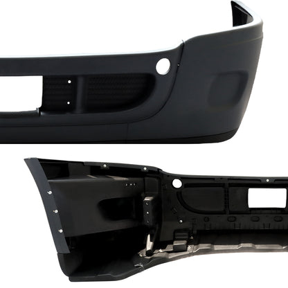 Pare-chocs avant complet compatible avec Freightliner Cascadia 2008-2016 sans trous de phares antibrouillard Noir