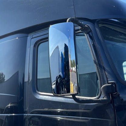 Chrome Door Mirror Covers For VNL/VNM 2004-2017 2Pcs