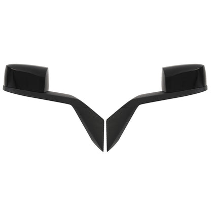 Hood Mirrors for Volvo VNL 2004-2017, Black Hood Mirrors Fit for Volvo VNL 2004-2017