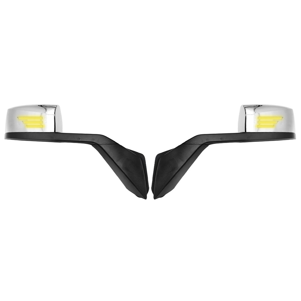 Hood Mirrors for Volvo VN/VNML 2004-2017, Hood Mirrors With Turn Signal Light Compatible With Volvo VN/VNML 2004-2017