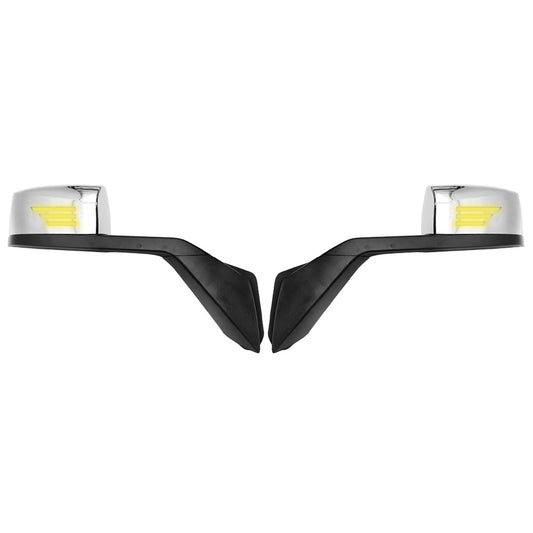 Hood Mirrors for Volvo VN/VNML 2004-2017, Hood Mirrors With Turn Signal Light Compatible With Volvo VN/VNML 2004-2017