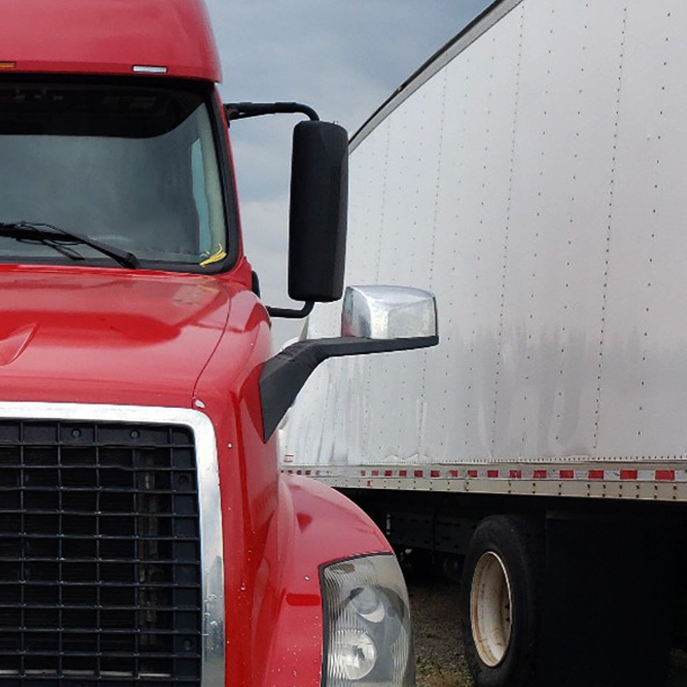 Chrome Hood Mirrors Assembly Compatible With Volvo VNL 2004-2017