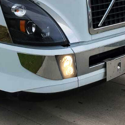 Phares antibrouillard de remplacement pour Volvo VN/VNL, lampes halogènes, 2 pièces